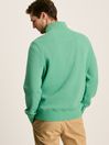 Joules Alistair Green Quarter Zip Cotton Sweatshirt