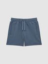 Reiss Airforce Blue Robin Junior Textured Drawstring Shorts