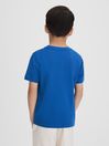 Reiss Lapis Blue Jude Junior Cotton Crew Neck T-Shirt
