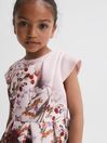 Reiss Multi Tammy Junior Scuba Floral Printed Dress