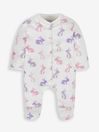 JoJo Maman Bébé Pink Bunny Sleepsuit & Jacket Set