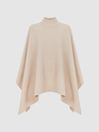 Reiss Nude Megan Relaxed Wool-Cashmere Poncho