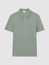 Reiss Sage Puro Slim Fit Garment Dye Polo Shirt
