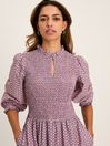 Joules Addison Purple Printed Midaxi Dress