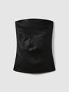 Atelier Strapless Leather Top