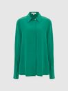 Reiss Green Kia Silk Shirt