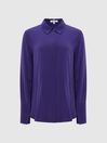 Reiss Purple Kia Silk Shirt