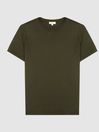 Reiss Oxidised Green Regular Fit Crew Neck T-shirt