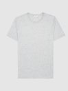 Reiss Grey Melange Regular Fit Crew Neck T-shirt