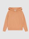 Reiss Orange Bella Jr Wool Cashmere Blend Hoodie