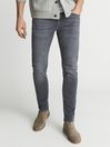 Reiss Washed Grey Harry Super Skinny Washed Jeans