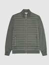 Reiss Sage Flintoff Quilted Hybrid Jacket