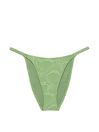 Victoria's Secret PINK Wild Grass Green Cheeky Swim Bikini Bottom