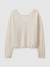 CRUSH Collection Cashmere Cropped Reversible Jumper