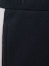 Reiss Navy/White Marl Teen Textured Cotton Drawstring Shorts