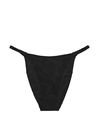Victoria's Secret PINK Pure Black Cheeky Swim Bikini Bottom