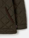 Joules Ambrose Green Diamond Quilted Jacket