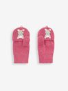JoJo Maman Bébé Pink Mouse Embroidered Gloves