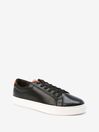 Joules Black Leather Trainers