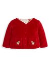 JoJo Maman Bébé Red 2-Piece Sleepsuit & Velour Jacket Set