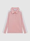 Reiss Pale Pink India Senior Colour Block Jersey Top