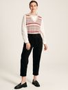 Joules Calla Black Cord Tapered Leg Trousers