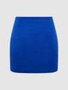 Reiss Blue Rei A-Line Mini Skirt
