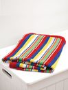 JoJo Maman Bébé Chunky Knit Rainbow Striped Blanket