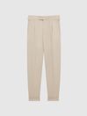 Reiss Stone Borough Relaxed Fit Twill Trousers