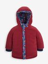 JoJo Maman Bébé Berry Woodland Reversible Fleece Lined Jacket
