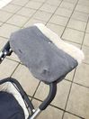 JoJo Maman Bébé Grey Deluxe Fleece Lined Stroller Hand Muff