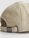 Reiss Oatmeal Ashby Wool Blend Baseball Cap