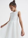 Reiss Ivory Kit Senior Lace Tulle Occasion Dress