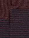 Reiss Bordeaux Mario Stripe Striped Socks