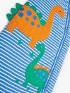 JoJo Maman Bébé Blue Dino Appliqué 2.5 Tog Toddler Sleeping Bag
