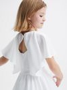 Reiss Ivory Maisie Junior Satin Midi Dress