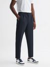 Reiss Navy Heron Tapered Trousers