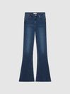 Reiss Ink Perry Contour High Rise Flared Jeans