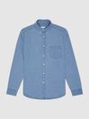 Reiss Blue Sark Chambray Button-Down Shirt