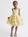 Reiss Lemon Bethany Junior Bow Strap Lace Dress