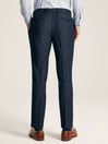 Joules Blue Textured Wool Suit Trousers