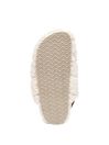 Joules Ali White Borg Quilted Mules