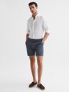 Reiss Airforce Blue Wicket S Short Length Casual Chino Shorts