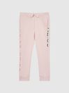 Reiss Soft Pink Maria Junior Sequin Joggers