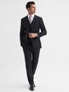 Reiss Black Hope Modern Fit Travel Blazer