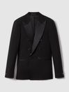 Reiss Black Titanic Slim Fit Double Breasted Tuxedo Jacket