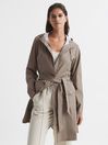 Reiss Taupe Rains Trench Coat