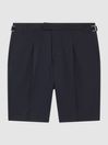 Reiss Navy Shore Side Adjuster Shorts