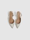 Reiss Off White Cecily Pointed Court Shoes
