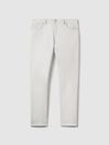 Reiss Ecru Santorini Tapered Slim Fit Jeans